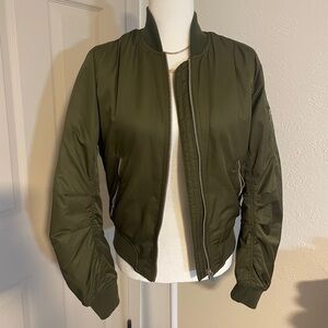 Topshop Olive Green Bomber Jacket